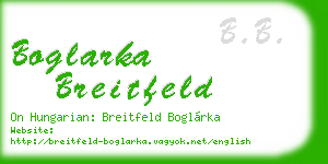 boglarka breitfeld business card